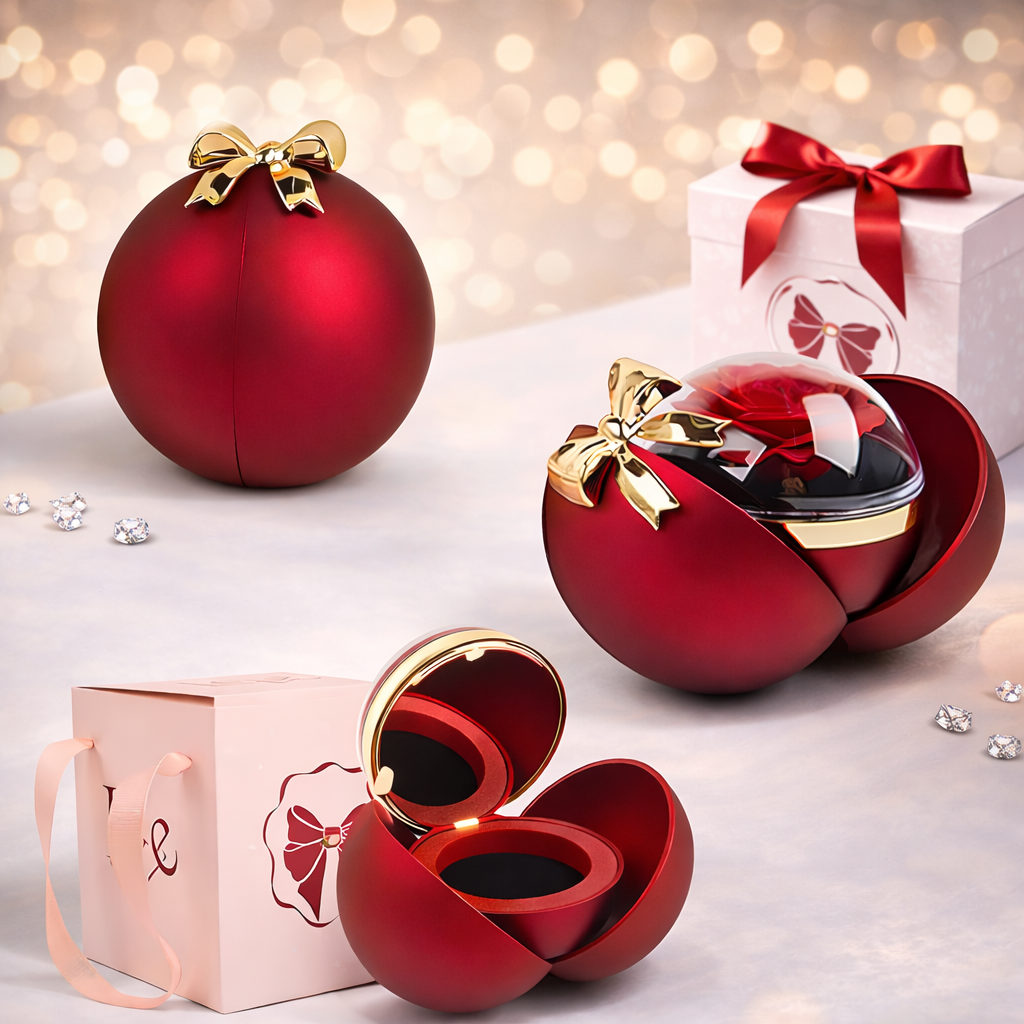 Luxury Eternal Rose Jewelry Gift Box