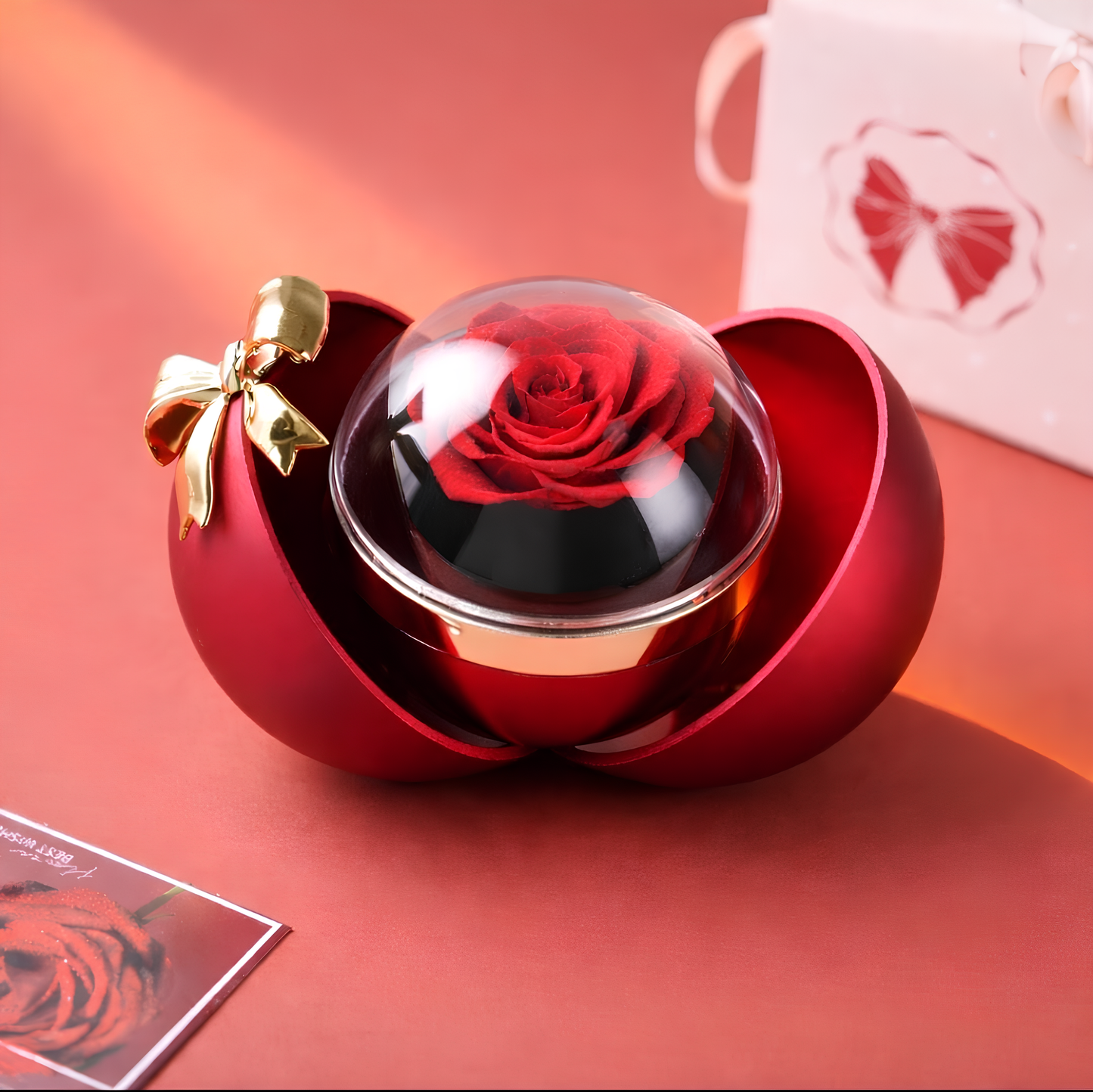 Luxury Eternal Rose Jewelry Gift Box