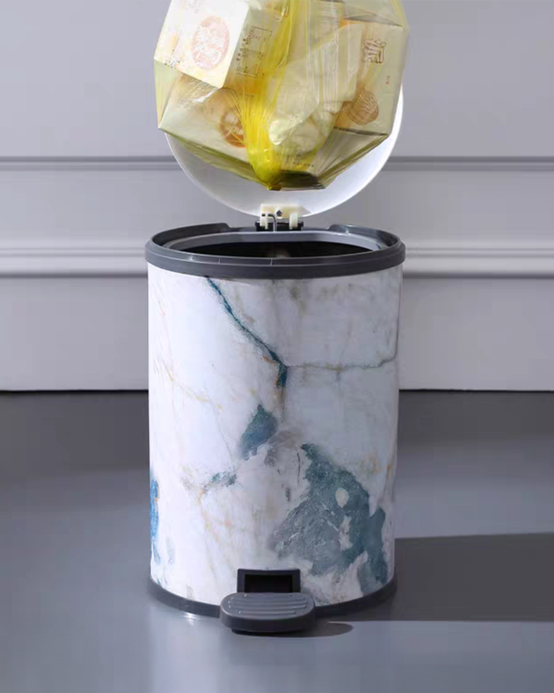 Marble Design Dustbin