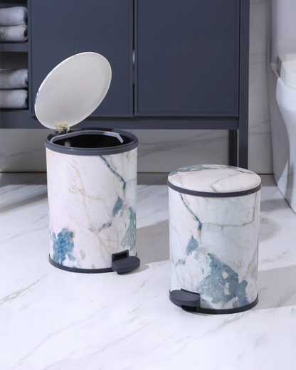 Marble Design Dustbin
