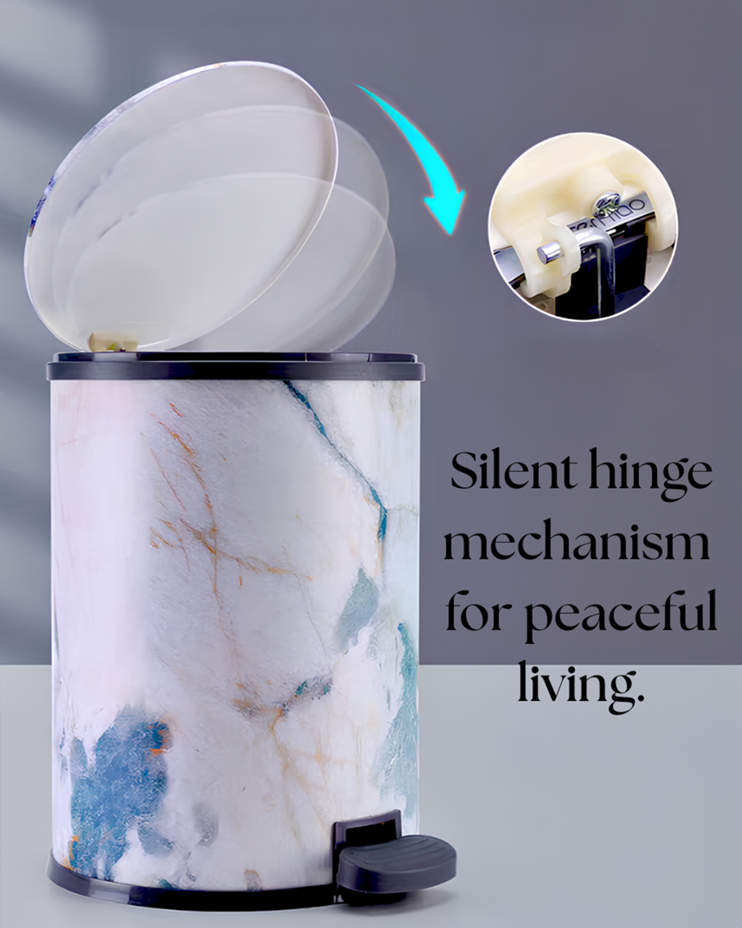 Marble Design Dustbin