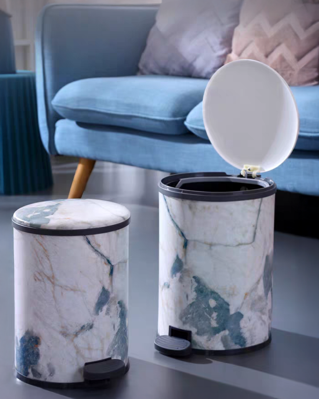 Marble Design Dustbin