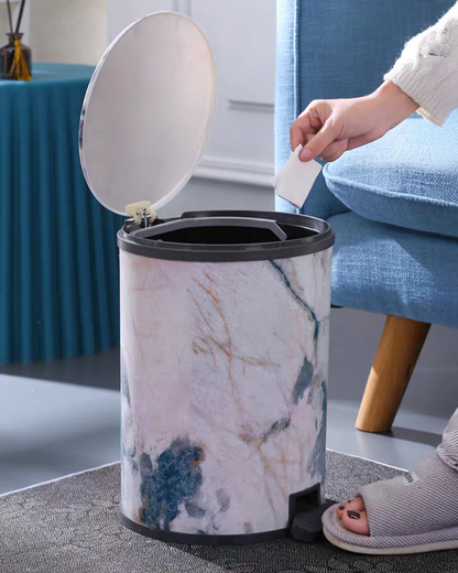 Marble Design Dustbin
