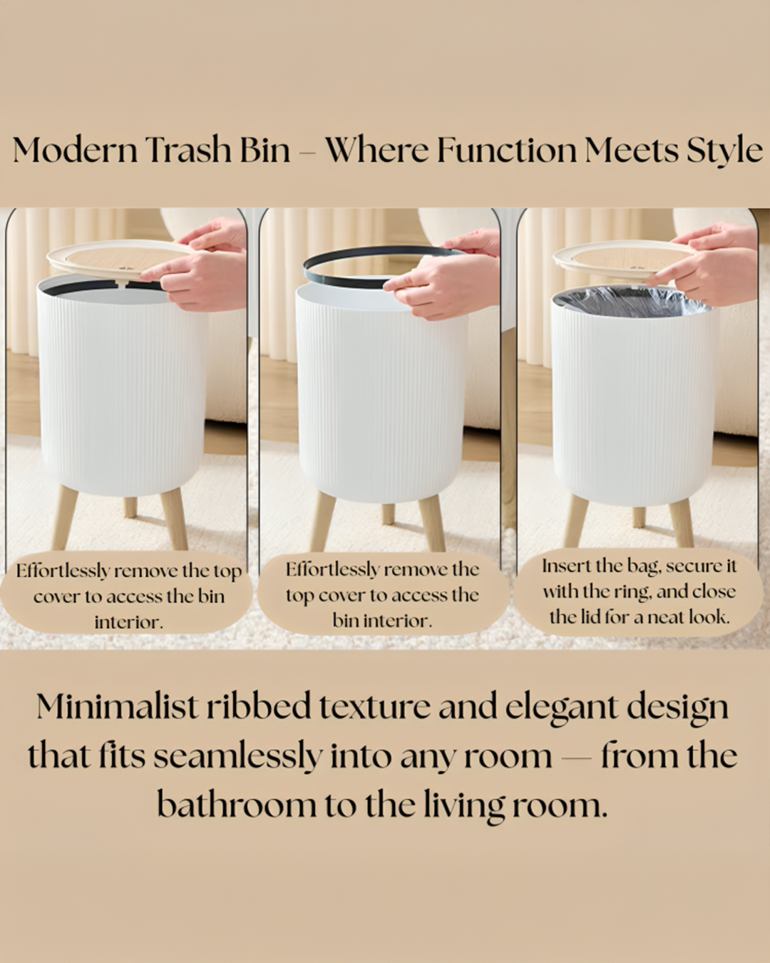 Modern Circle Dustbin