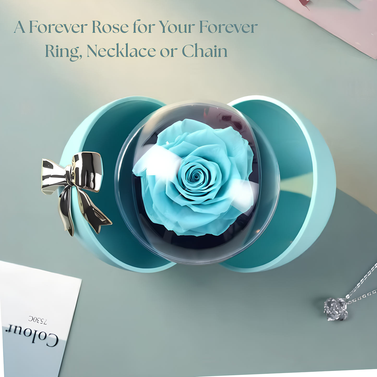 Luxury Eternal Rose Jewelry Gift Box