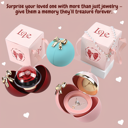 Luxury Eternal Rose Jewelry Gift Box