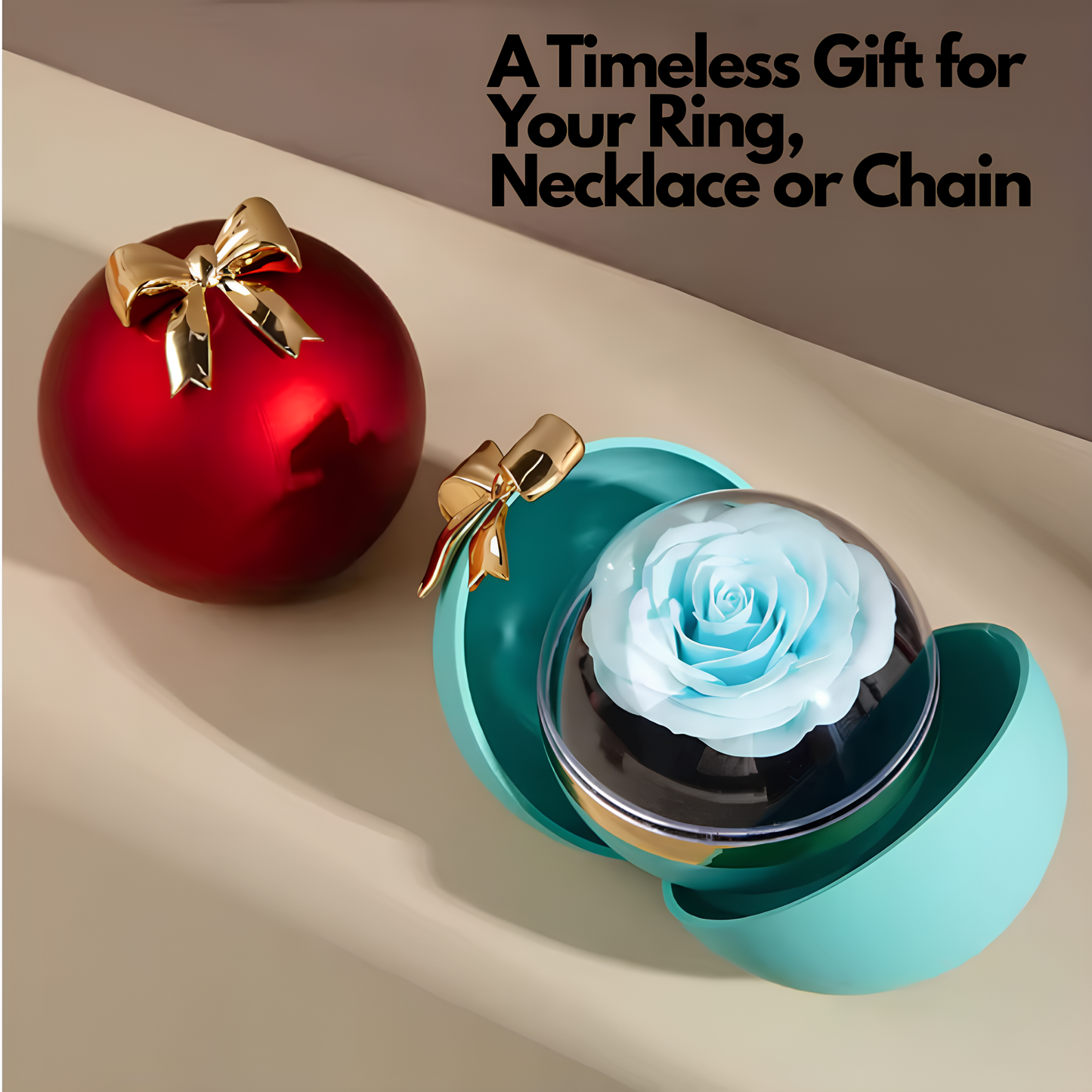 Luxury Eternal Rose Jewelry Gift Box